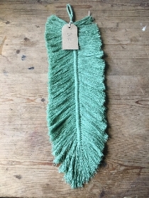 Sage green feather