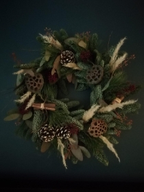 Modern Christmas Wreath
